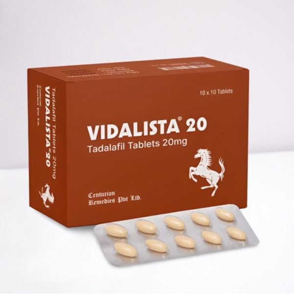 Vidalista 20 mg - 100 Tablets Effective Tadalafil Tablets for Erectile Dysfunction Treatment